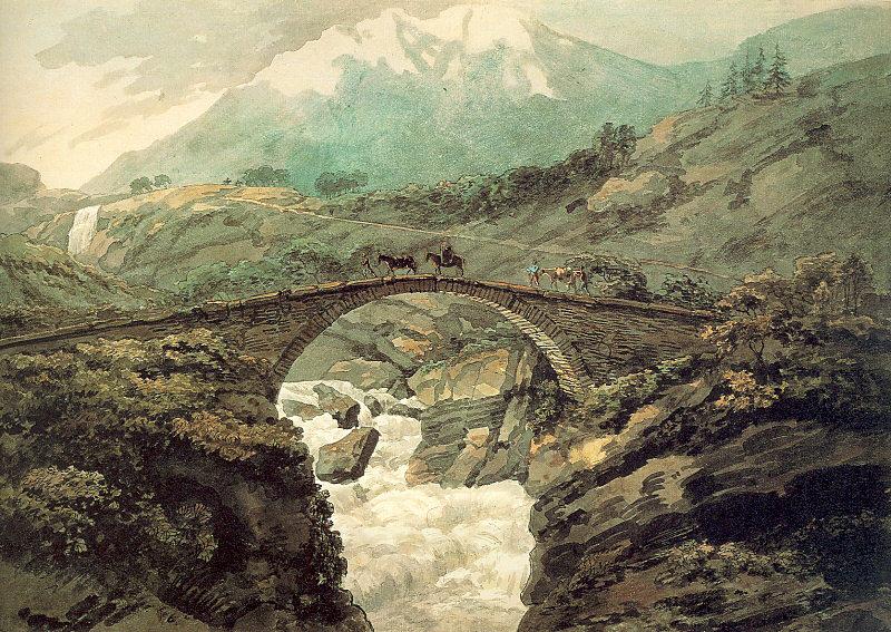 Pars, William Bridge near Mount Grimsel oil painting picture